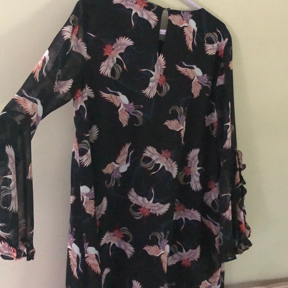 Perfect condition! Black Floral women’s dress- L - Picture 3 of 3